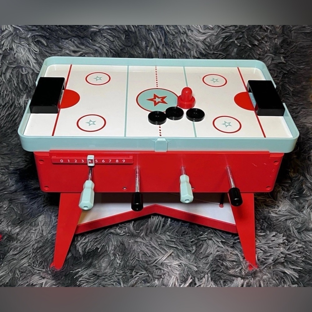 American Girl Doll 3-in-1 Game Night Table Foosball Ping Pong Air Hockey - Picture 2 of 10